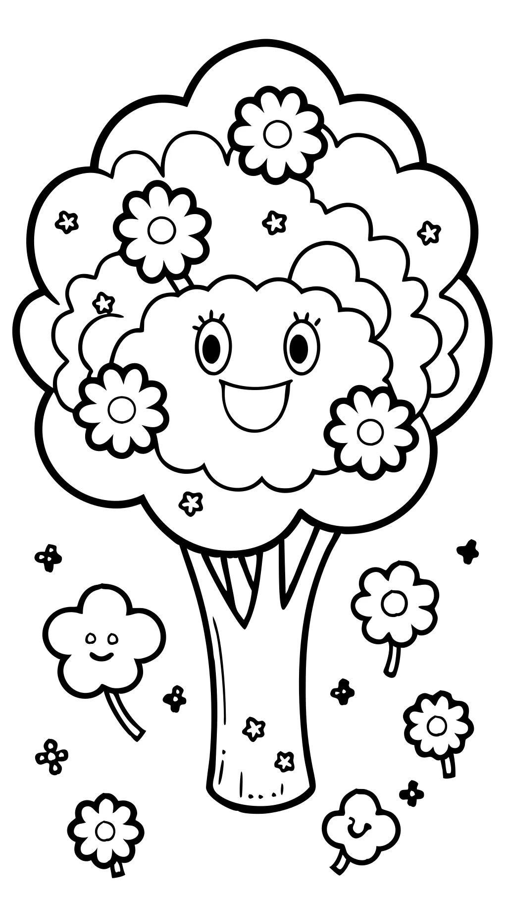 coloriage de brocoli